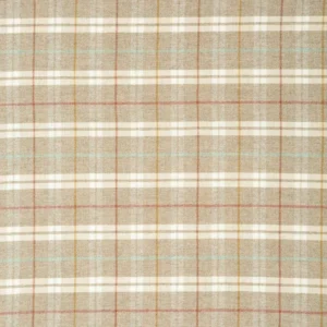 brown checked woolen fabric from Linwood Fabrics