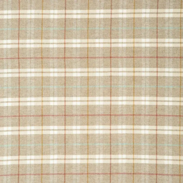 brown checked woolen fabric from Linwood Fabrics