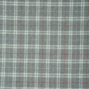 black-grey checked woolen fabric from Linwood Fabrics