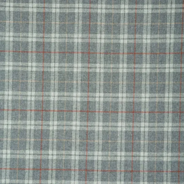 Samphrey Fabric - Elphinstone by black-grey checked woolen fabric from Linwood Fabrics