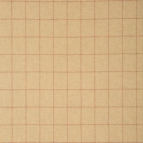 Belmont Fabric - Braemar by brown checked woolen fabric from Linwood Fabrics