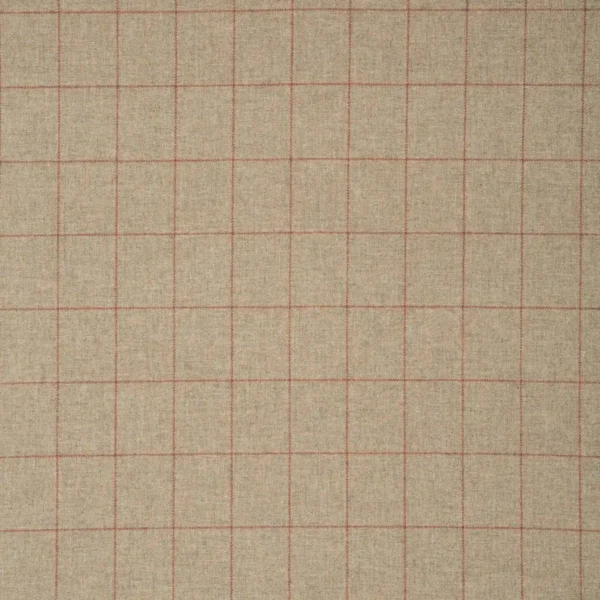 Belmont Fabric - Skipness by brown checked woolen fabric from Linwood Fabrics