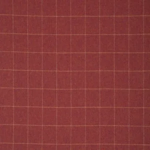 red checked woolen fabric from Linwood Fabrics