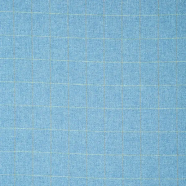 Belmont Fabric - Beaufort by blue checked woolen fabric from Linwood Fabrics