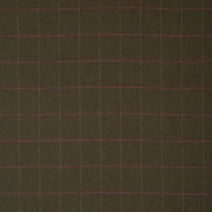 brown checked woolen fabric from Linwood Fabrics