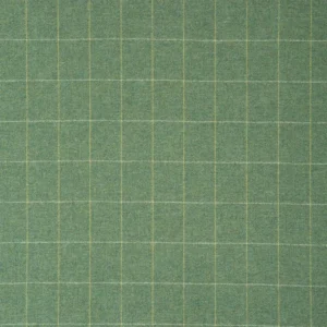 green checked woolen fabric from Linwood Fabrics