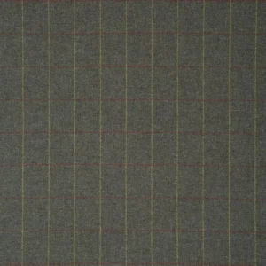 black-grey checked woolen fabric from Linwood Fabrics