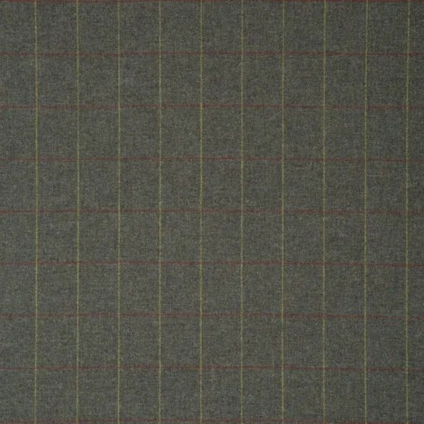 Belmont Fabric - Craigston by black-grey checked woolen fabric from Linwood Fabrics
