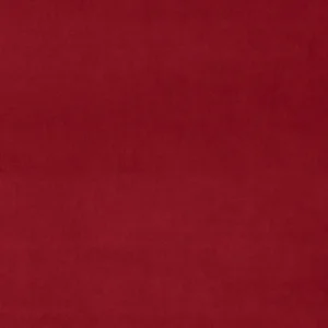 red plain velvet-chenille fabric from Linwood Fabrics