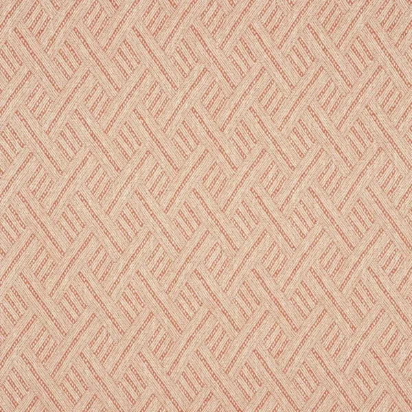 Rumba Fabric - Hot Sauce by red geometric woven fabric from Linwood Fabrics