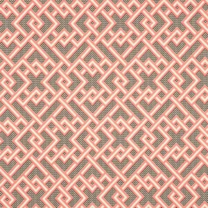 pink geometric woven fabric from Linwood Fabrics
