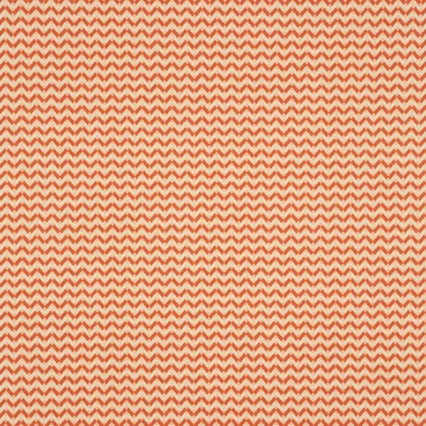 Bolero Fabric - Spice by orange geometric woven fabric from Linwood Fabrics