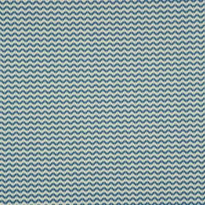 blue geometric woven fabric from Linwood Fabrics