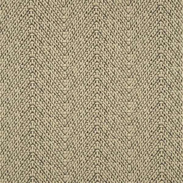Salta Fabric - Pitch by black-grey geometric woven fabric from Linwood Fabrics
