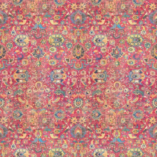 Magic Carpet Fabric - Magenta by red misc velvet-chenille fabric from Linwood Fabrics