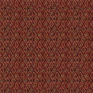 brown geometric velvet-chenille fabric from Linwood Fabrics