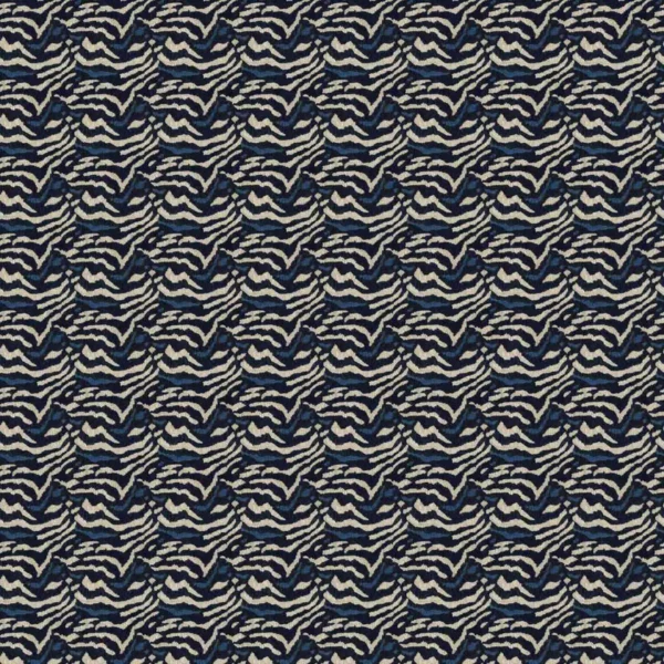 Wild Fabric - Navy by black-grey misc velvet-chenille fabric from Linwood Fabrics