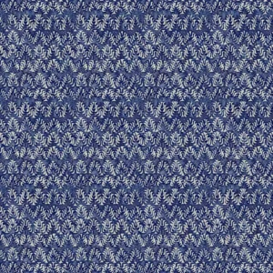 blue geometric velvet-chenille fabric from Linwood Fabrics