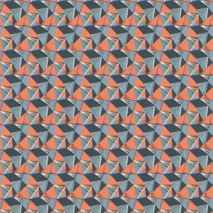 black-grey geometric velvet-chenille fabric from Linwood Fabrics