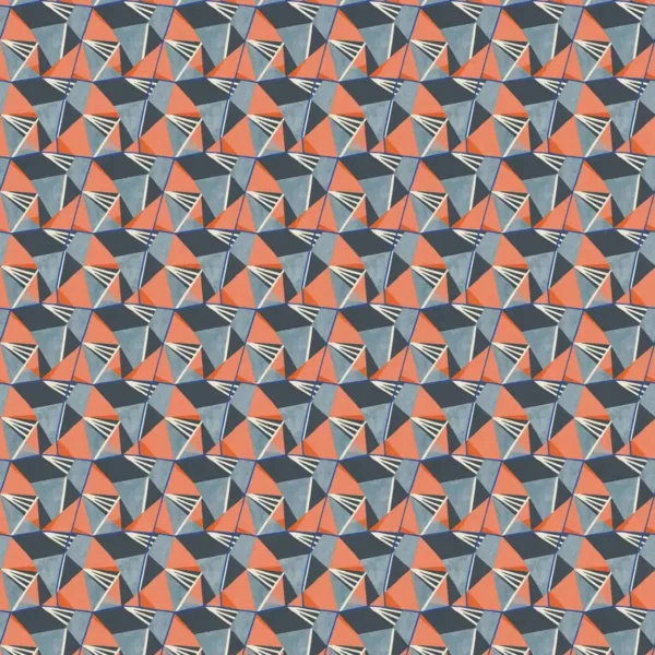 Gem Fabric - Earth by black-grey geometric velvet-chenille fabric from Linwood Fabrics