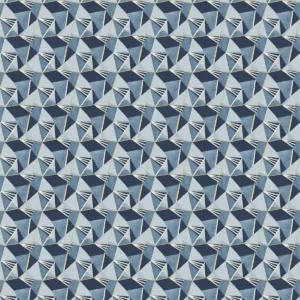 black-grey geometric velvet-chenille fabric from Linwood Fabrics
