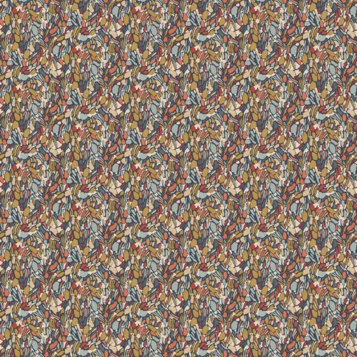 Chesil Beach Fabric - Brick swatch