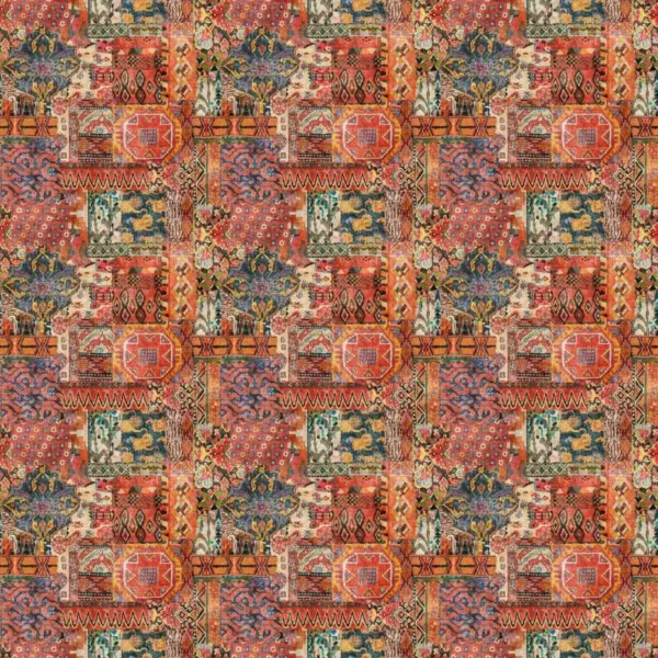 orange misc velvet-chenille fabric from Linwood Fabrics