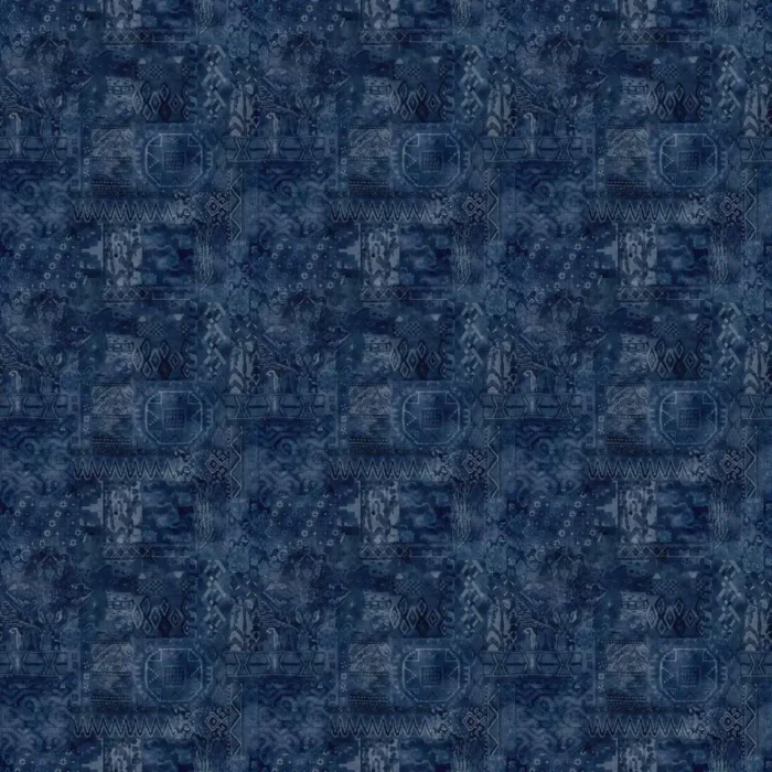 Fez Fabric - Indigo swatch