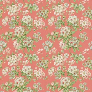 multicolour botanical linen fabric from Linwood Fabrics
