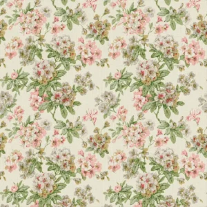 green botanical linen fabric from Linwood Fabrics