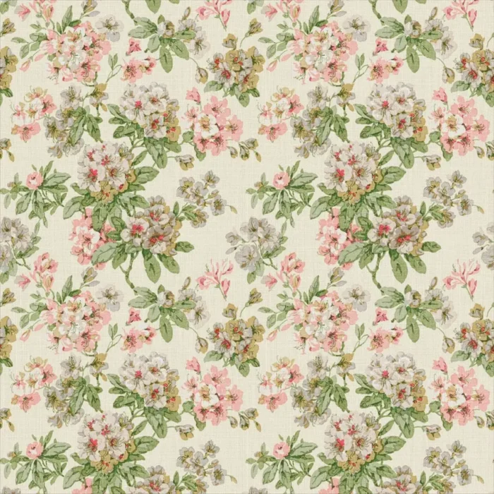 Gertrude Fabric - Pink Green – Pink / Green swatch