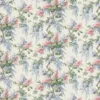 blue botanical linen fabric from Linwood Fabrics