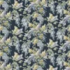 blue botanical linen fabric from Linwood Fabrics