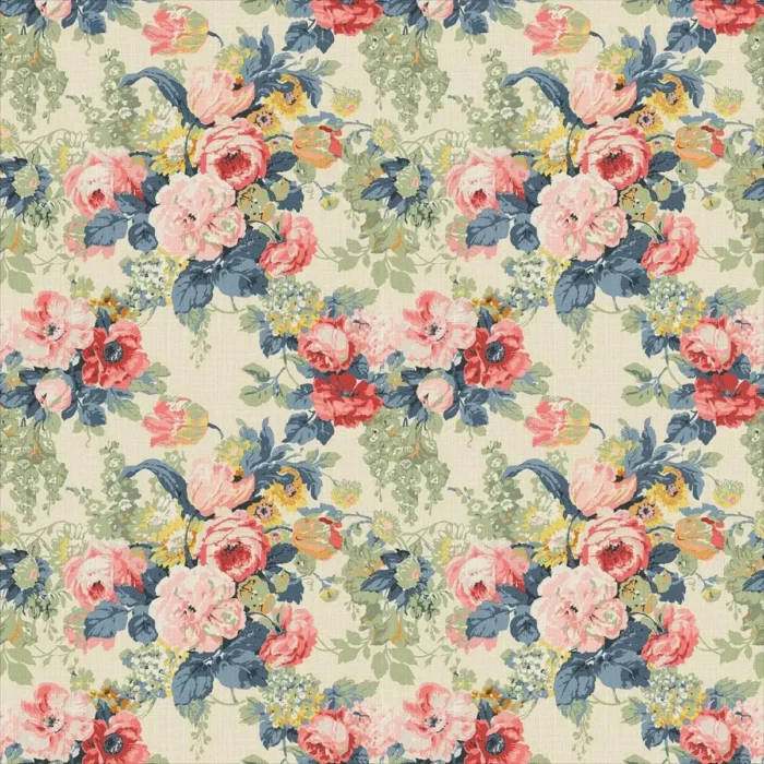 Albertine Fabric - Indigo Pink swatch
