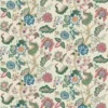 green botanical linen fabric from Linwood Fabrics