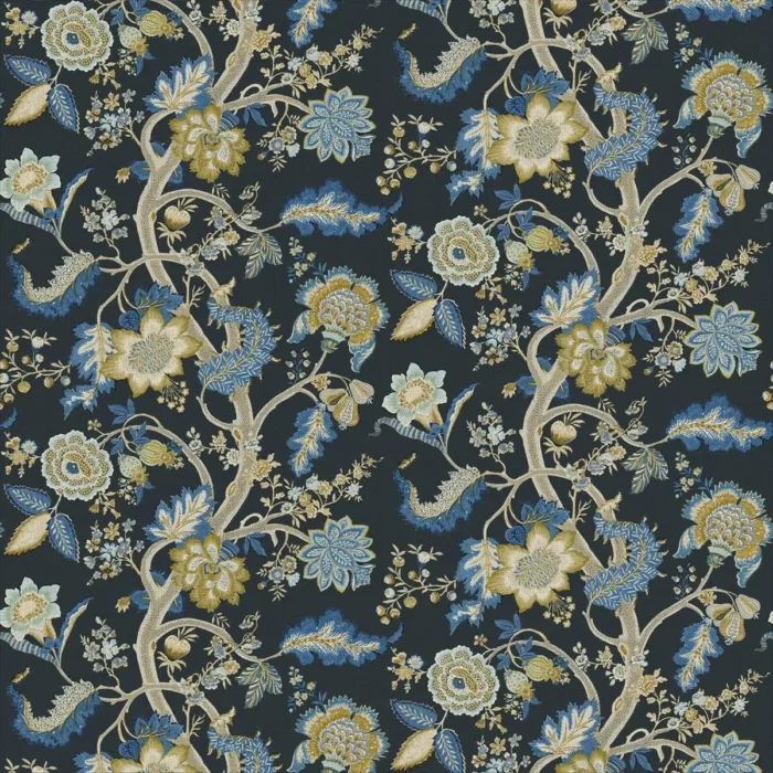 Kitty Fabric - Night Garden swatch