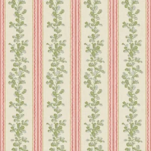 green botanical linen fabric from Linwood Fabrics