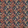 blue traditional velvet-chenille fabric from Linwood Fabrics