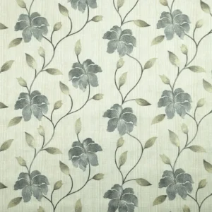 green botanical embroideried fabric from iLiv