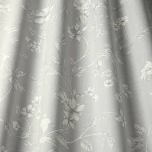 black-grey botanical cotton fabric from iLiv