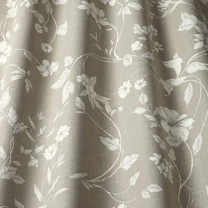 brown botanical cotton fabric from iLiv