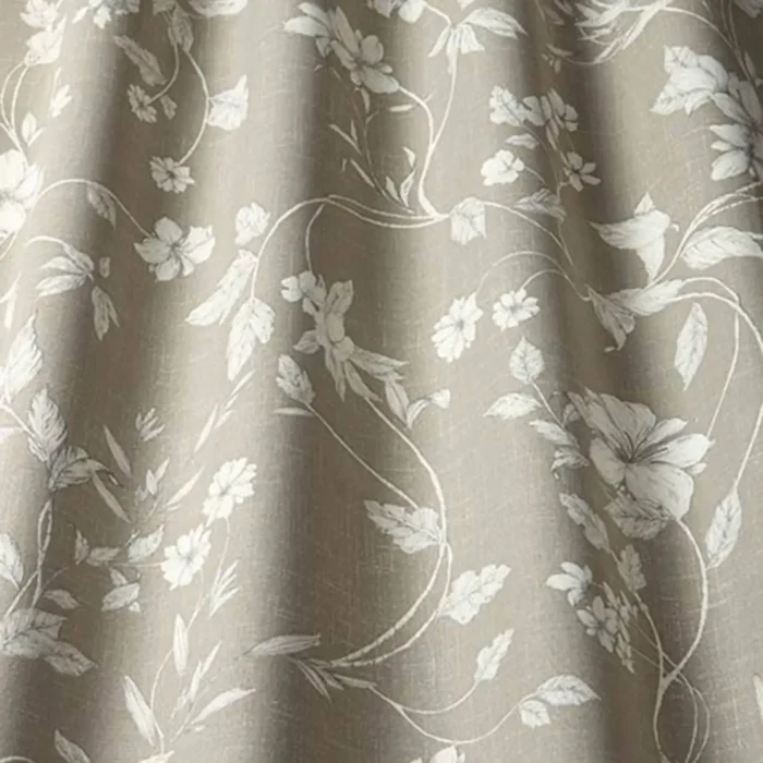 Etched Vine Fabric - Linen swatch