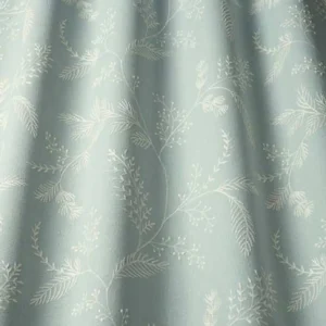 blue botanical embroideried fabric from iLiv