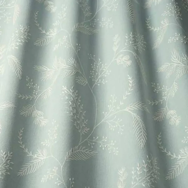 blue botanical embroideried fabric from iLiv