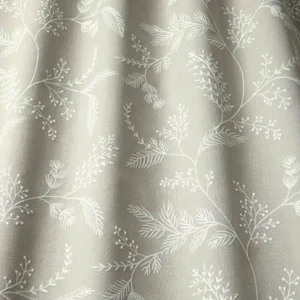 black-grey botanical embroideried fabric from iLiv