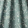blue botanical embroideried fabric from iLiv