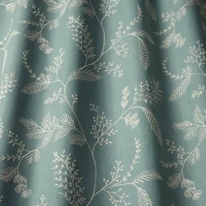 blue botanical embroideried fabric from iLiv