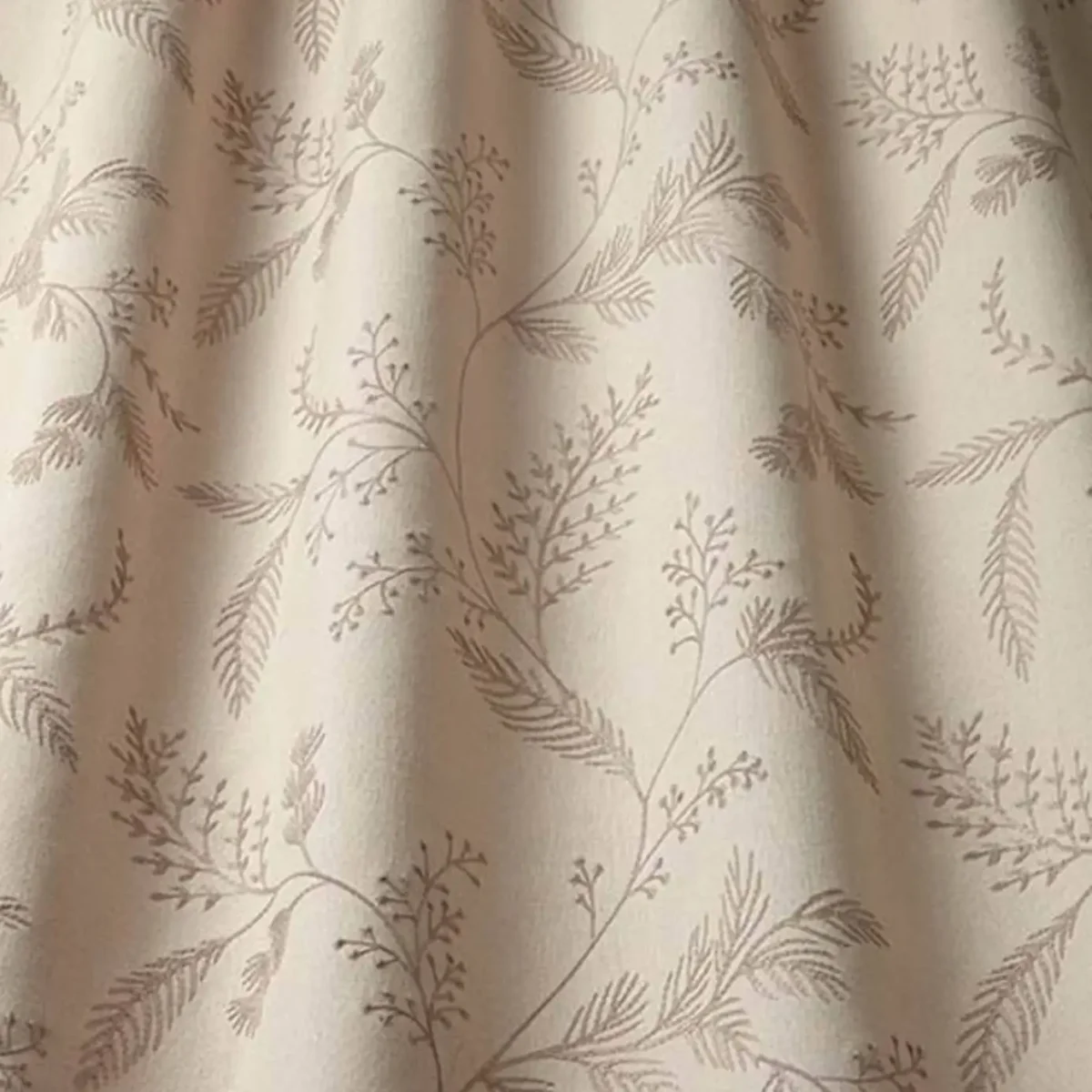 Harper Fabric - Wildrose by brown botanical embroideried fabric from iLiv