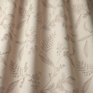 brown botanical embroideried fabric from iLiv
