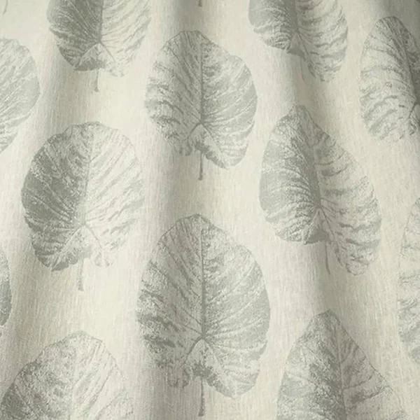 blue botanical jacquard fabric from iLiv